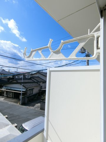 カクサン可美タウンシングルのバルコニー