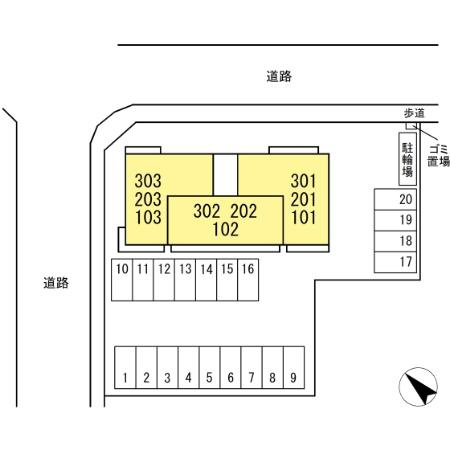 Casa Solareの区画図