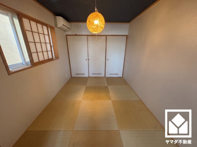 宇治市宇治戸ノ内の和室|実写真と間取り図からCG再現した「空室リフォームイメージ」のため、実際と異なります。