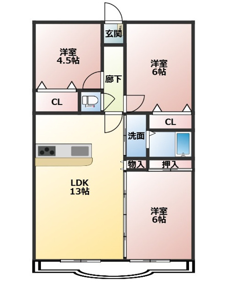 【間取り】 | リベラル綾瀬