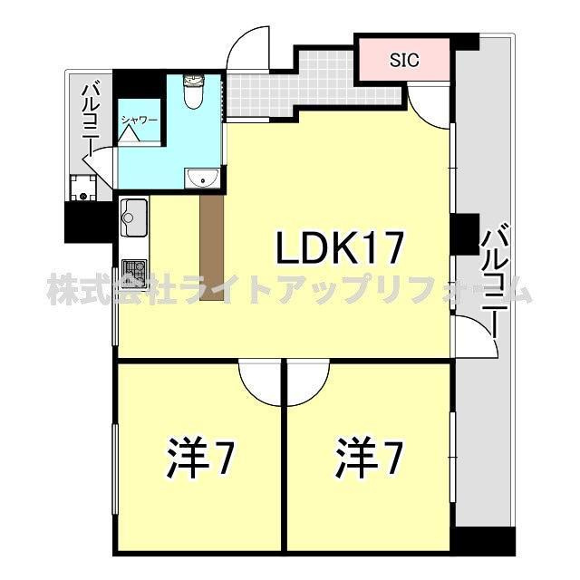 山御影マンションA棟の間取り