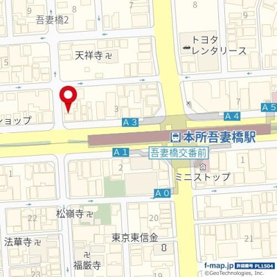 【地図】 | サンサーラ第２吾妻橋