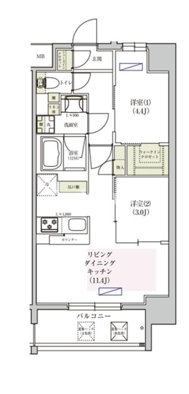 【間取り】 | アーバネックス東梅田