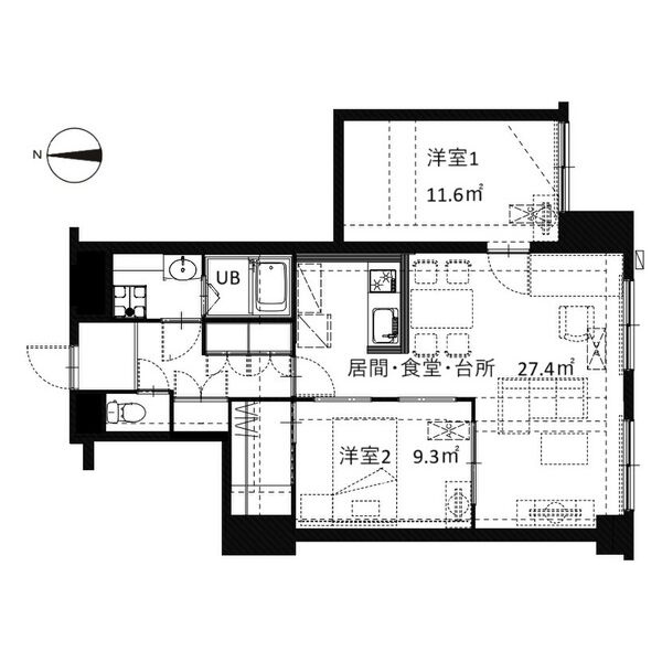 シルクヴェール城乾の間取り