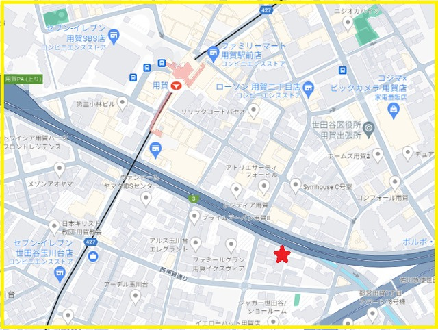 ＡＪＯＵＲＥＥ　ＹＯＧＡの地図