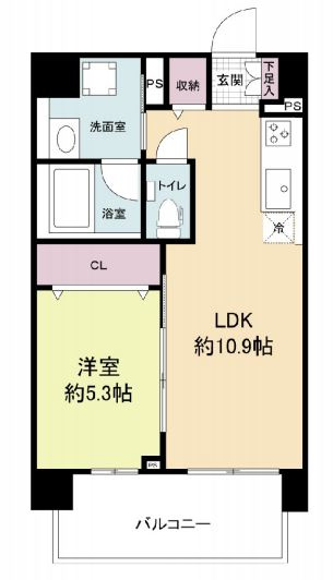 シャーメゾンサクセス新大阪の間取り