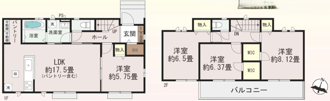 【間取り】 | 上尾　小泉6番32