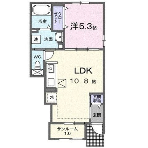 オレンジヴィラージュの間取り