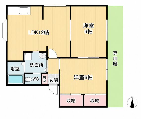 ラフォーレ原田Fの間取り|別号室タイプ