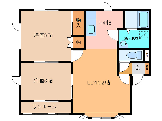 Mハイツの間取り