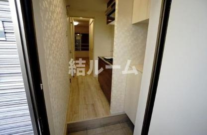 板橋区大谷口１丁目のアパートの玄関