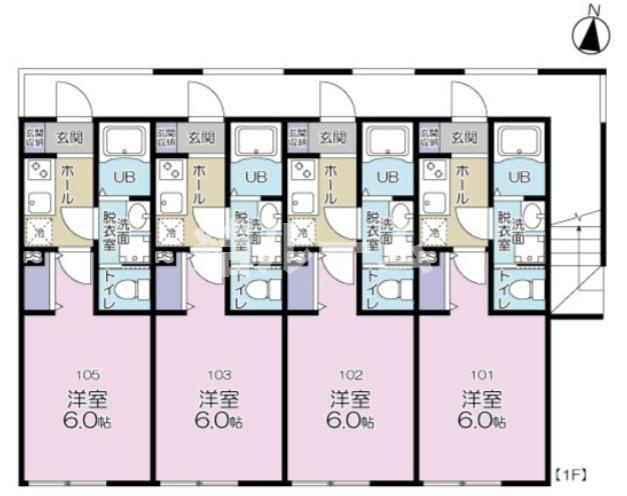 板橋区大谷口１丁目のアパートの間取り