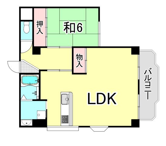 BECアーバン西宮北口の間取り