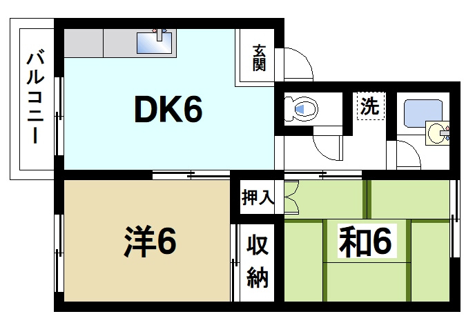 ハイツ平成の間取り