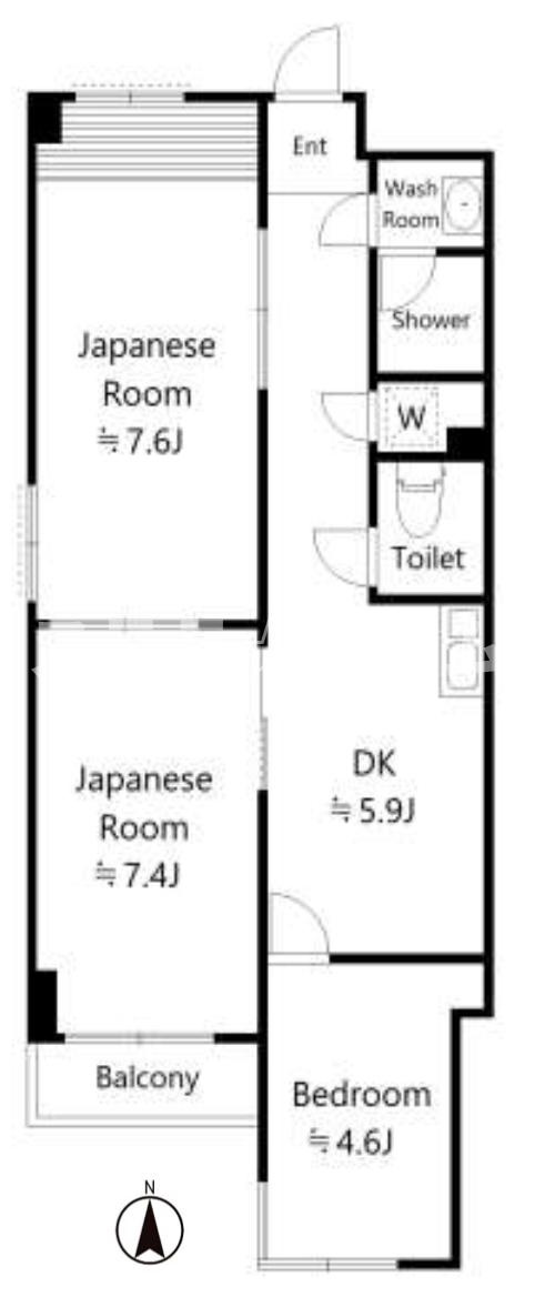 第2サニーハイツの間取り|3LDK