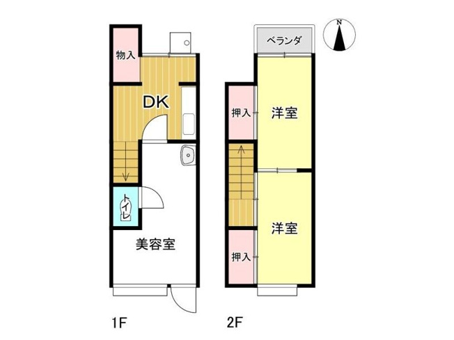 【間取り】 | 山科区小山北溝町　中古店舗付き住宅