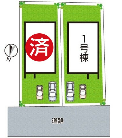 ●29(土)30(日)現地説明会！　奈良市学園緑ヶ丘　ラスト1邸　の区画図|全2区画