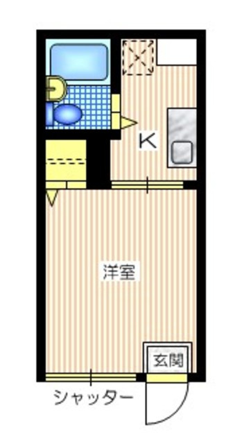 シティハイム　コーポ鯨の間取り