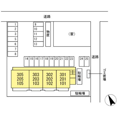 【区画図】 | アールブランＥ
