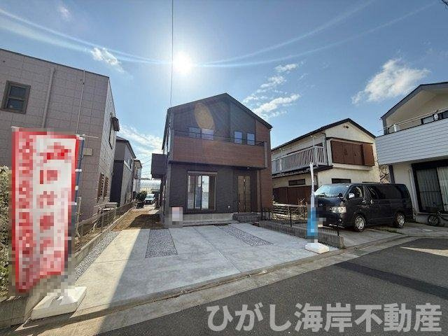 藤沢市大庭　　新築戸建　の前面道路含む現地写真|現地外観