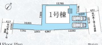 藤沢市大庭　　新築戸建　の区画図|区画図