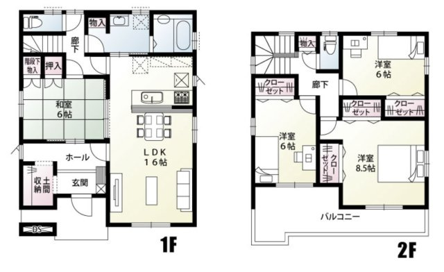 【間取り】 | 鴻巣市小松1丁目　新築戸建　全14棟　13号棟