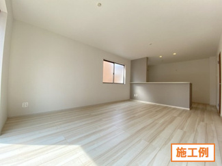 【内観：施工例】 | 大和市中央林間西　全3棟/今回販売3棟（3号棟） | 同施工会社施工例（リビング）