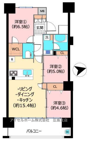 【間取り】 | レーベン広島中広通り　THE RESIDENCE