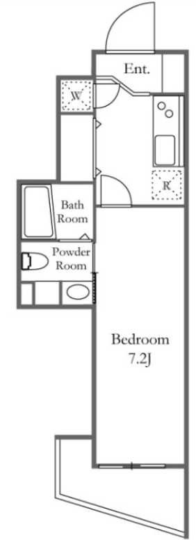 KDXレジデンス三宿　デザイナーズ　バス停徒歩2分　ペット相談可の間取り