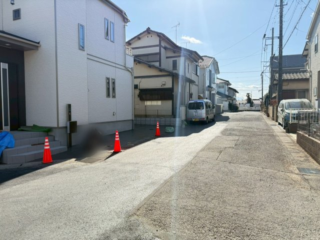 川越市大字砂久保の新築一戸建の前面道路含む現地写真|前面道路含む現地写真です