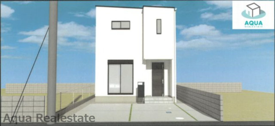 シングルハウス　春日町の完成予想図|外観の完成予想図です