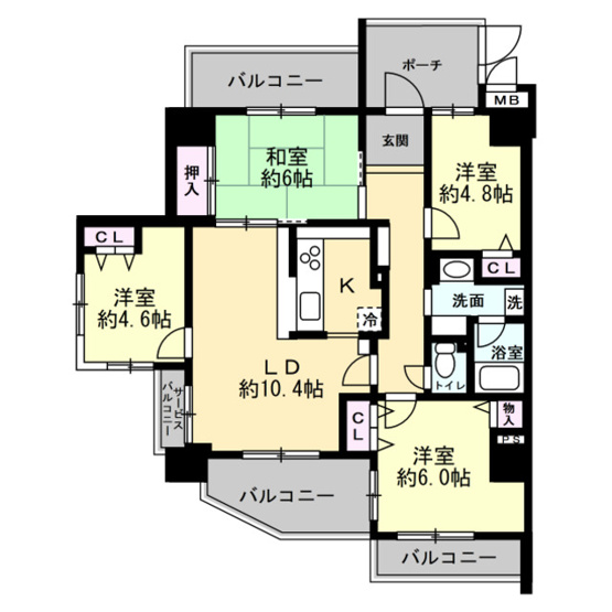 【間取り】 | サザンコートレックス和泉