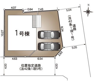 【区画図】 | 浜松市中央区芳川 3期 新築一戸建て | 区画図です