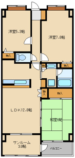 【間取り】 | エリジオン | 間取り図