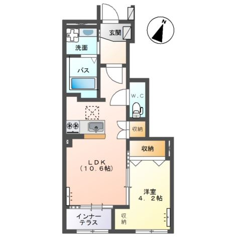 パレスコート　トーケンの間取り