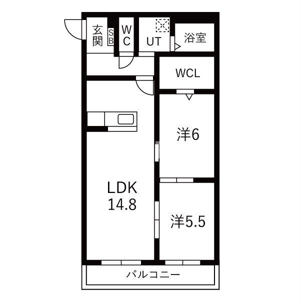 アーバンコート尾西の間取り