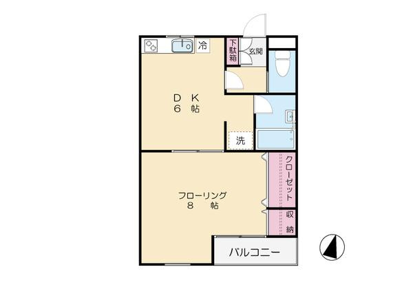 シャトーナカムラの間取り