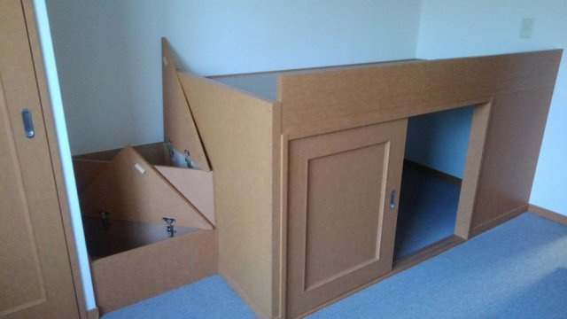 レオパレスヴェールのその他|収納付きベッド