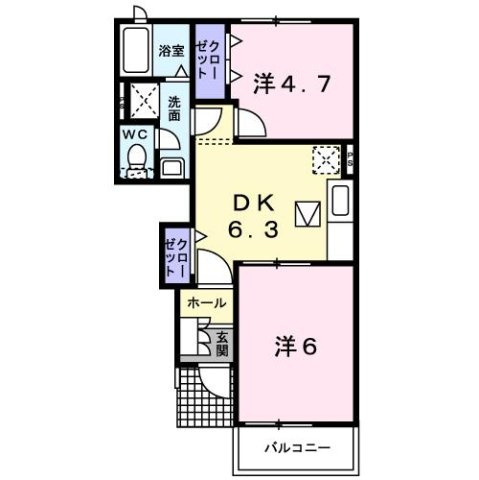 セント　ステラ　ガーデン　Ａの間取り