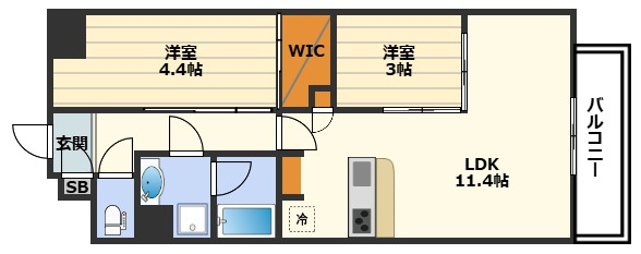 アーバネックス東梅田の間取り