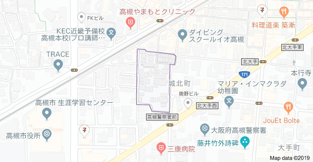 アップル城北の地図