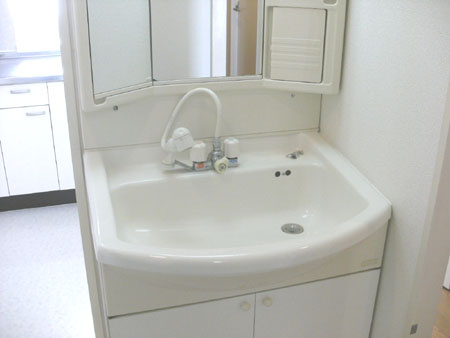 ルピナス泉大津の独立洗面台|独立洗面台、朝の身支度には欠かせません