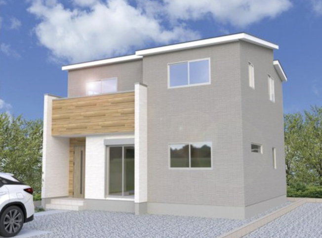 【外観パース】 | 行田市桜町第1期　ワイウッドコート　新築戸建　全3棟　2号棟 | 2号棟