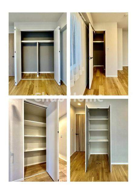 コスモ柴又駅前の収納|居室にはクローゼットを完備し、自由度の高い家具の配置が叶うシンプルな空間です。お子様の成長と必要になる子供部屋を与えるにはぴったりの間取りですね。