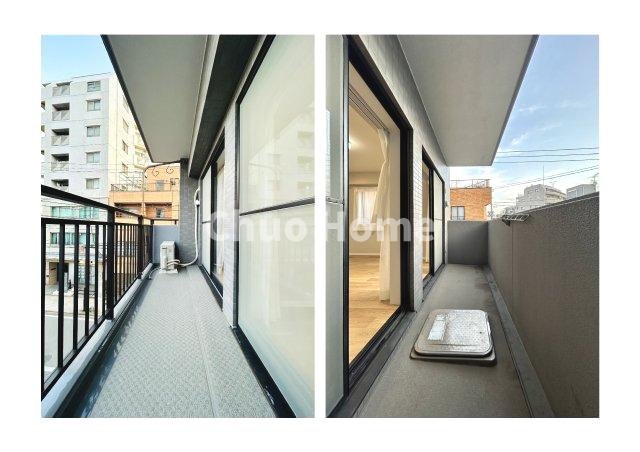 コスモ柴又駅前のバルコニー|両面バルコニー