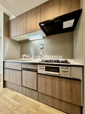 【キッチン】 | コスモ柴又駅前 | ワイドで収納豊富なシステムキッチン