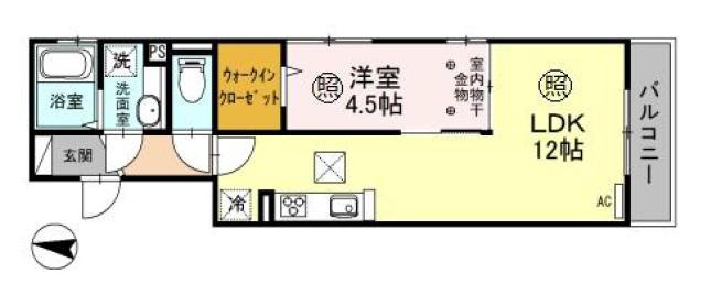 メゾンKの間取り