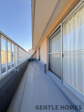 ライオンズマンション博多南のバルコニー