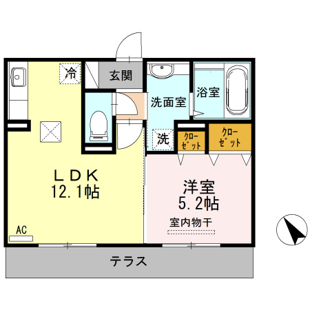 ライジングサンⅢの間取り