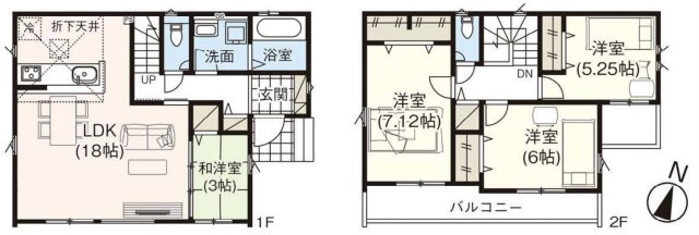 【間取り】 | 北本市下石戸下5期　新築戸建　全4棟　4号棟